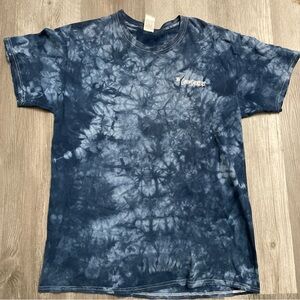 The Chainsmokers 2019 World War Joy Blue Tie Dye Concert Merch Shirt Size Large